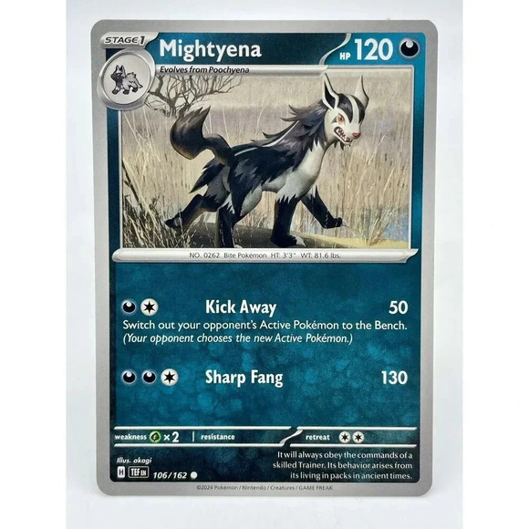 Mightyena 106/162 S&V: Temporal Forces Non-Holo‎ Pokémon TCG Mint Unplayed - Picture 1 of 6